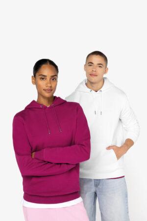 Eco-friendly unisex hooded sweatshirt