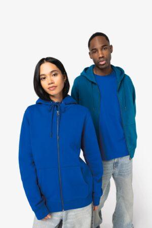 Eco-Friendly Unisex Full Zip Hooded Sweatshirt