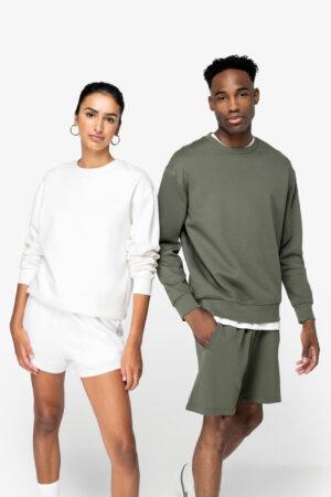 Eco-Friendly Unisex Brushed Fleece Dropped Shoulders Sweatshirt