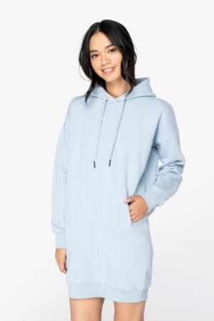 Eco-Friendly Ladies' Hooded Sweatshirt Dress